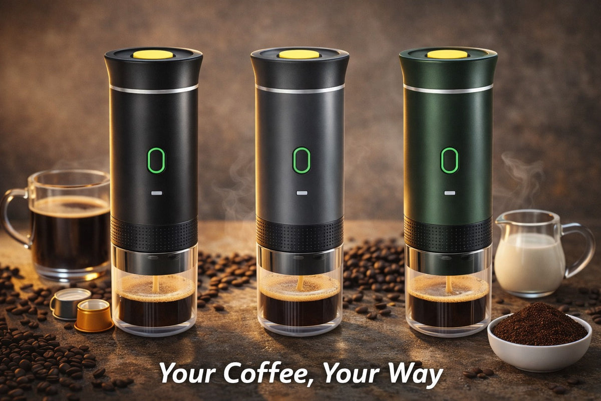 The Brewtron™ Portable Espresso Anywhere